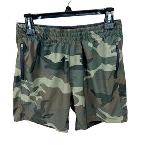 A&F Abercrombie & Fitch Camo Elastic Waist Shorts with Zippered Pockets Size S